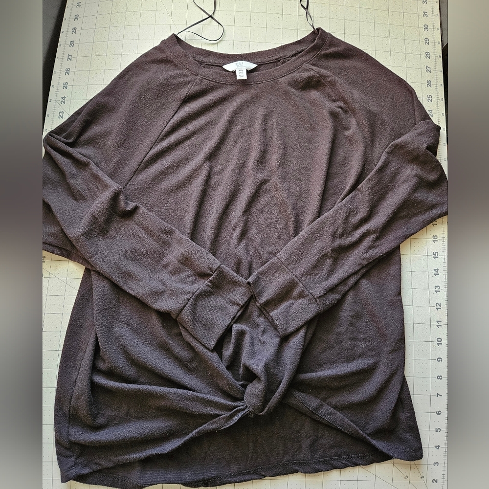 Time and Tru Charcoal Long Sleeve Shirt